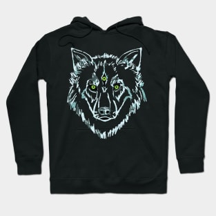 nocturnal creatures : A three eyed wolf Hoodie